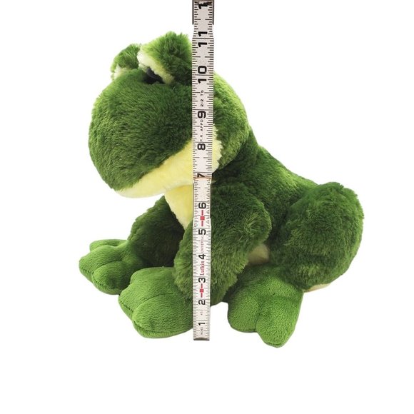 Toys R Us GREEN FROG Plush 2015 Stuffed Animal 14” Geoffrey Rare Big Eyes Soft - Picture 7 of 7
